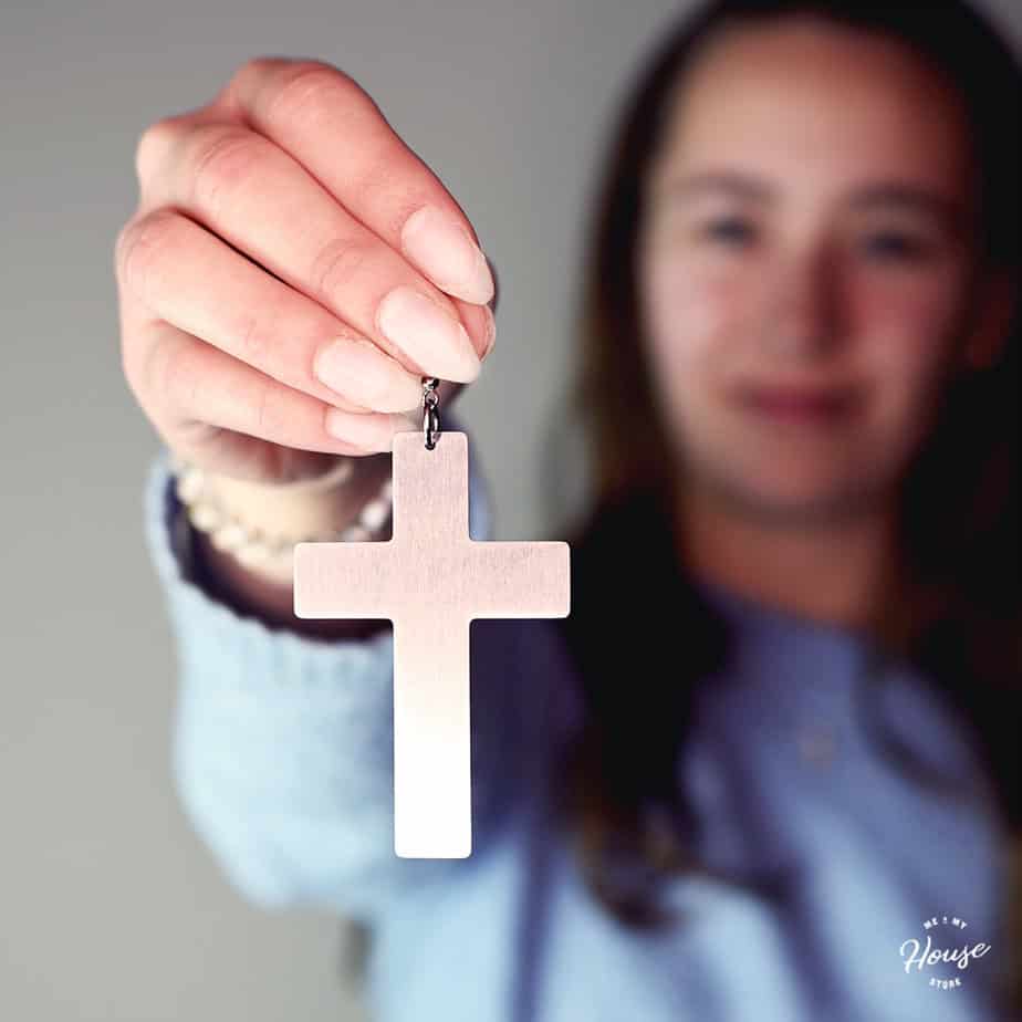 Stora örhängen i rostfritt stål