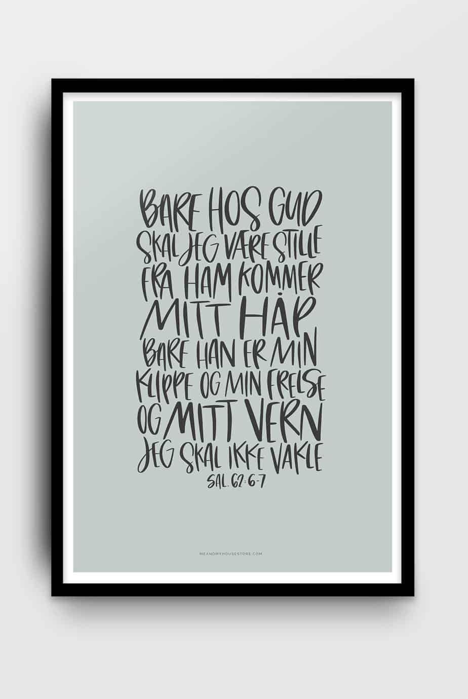 Poster på norska: Bare hos Gud