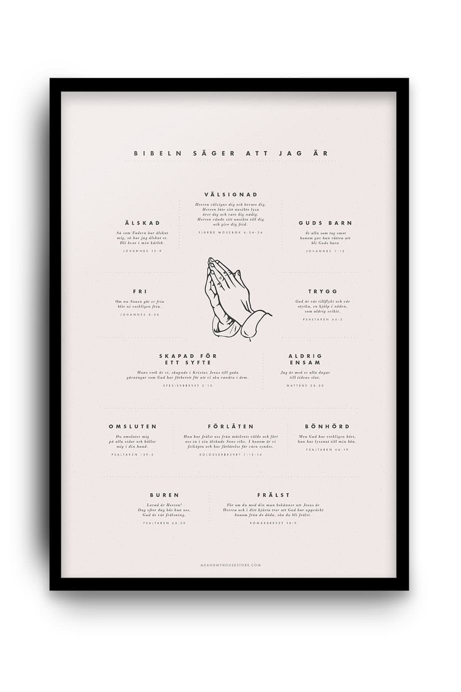 Poster: Bibeln säger att jag är
