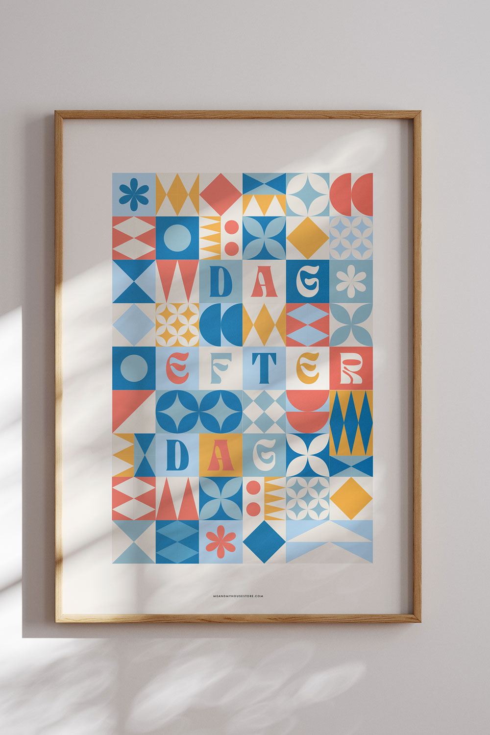 Färgglad poster: Dag efter dag