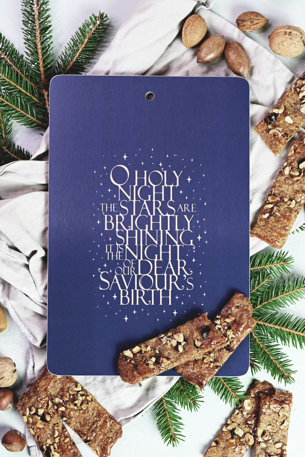 Julig serveringsbräda: O Holy night