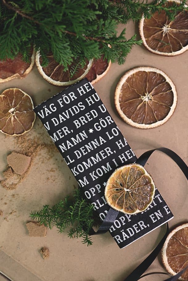 Grafisk servett i svart och vitt: Bereden väg för Herran