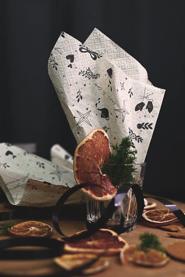 Servett på returpapper: Juldagsmorgon