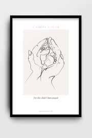 Poster: For this child I have prayed
