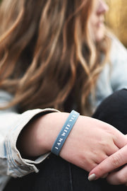 Silikonarmband i tonårsstorlek: I am with you today