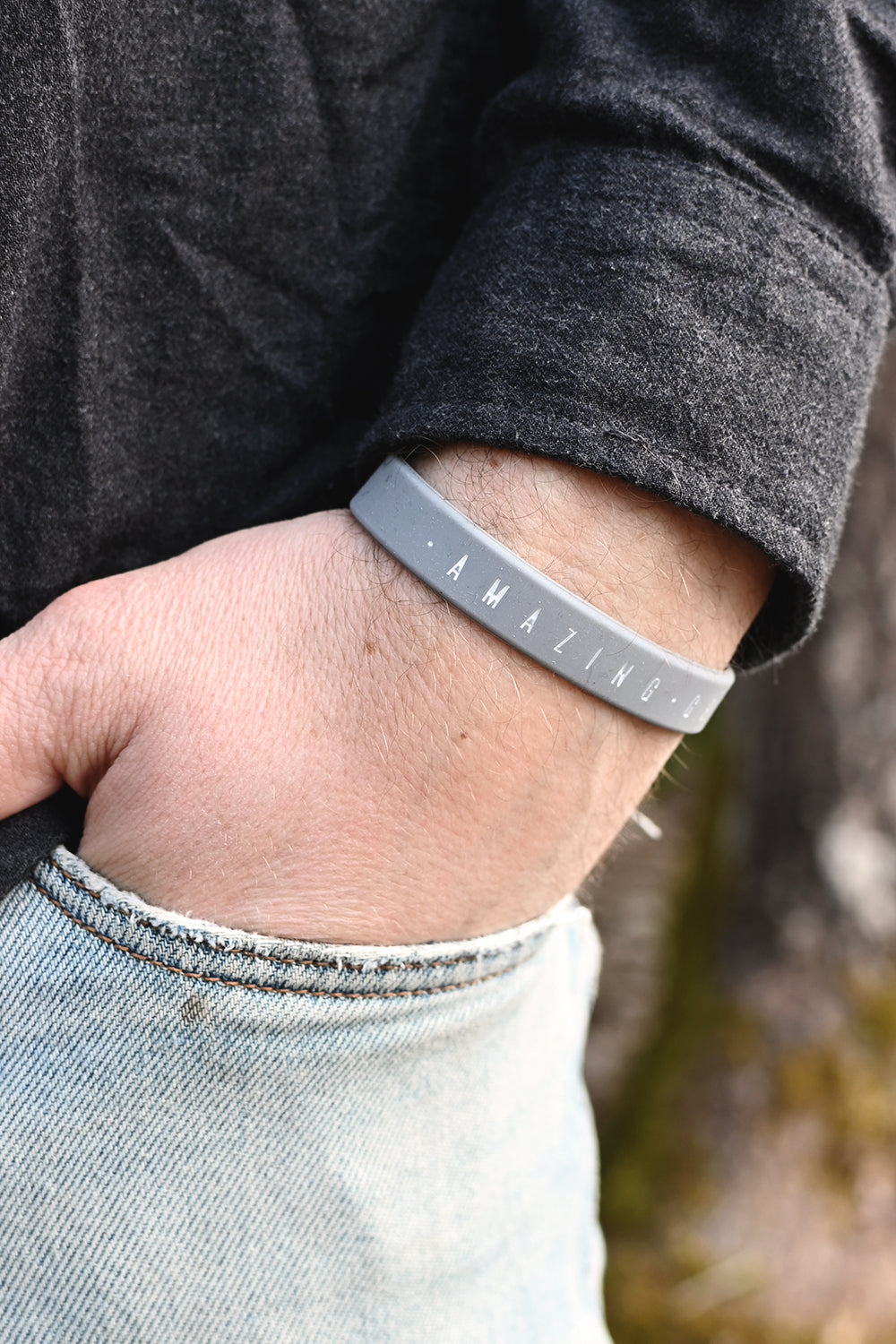 Silikonarmband: Amazing Grace