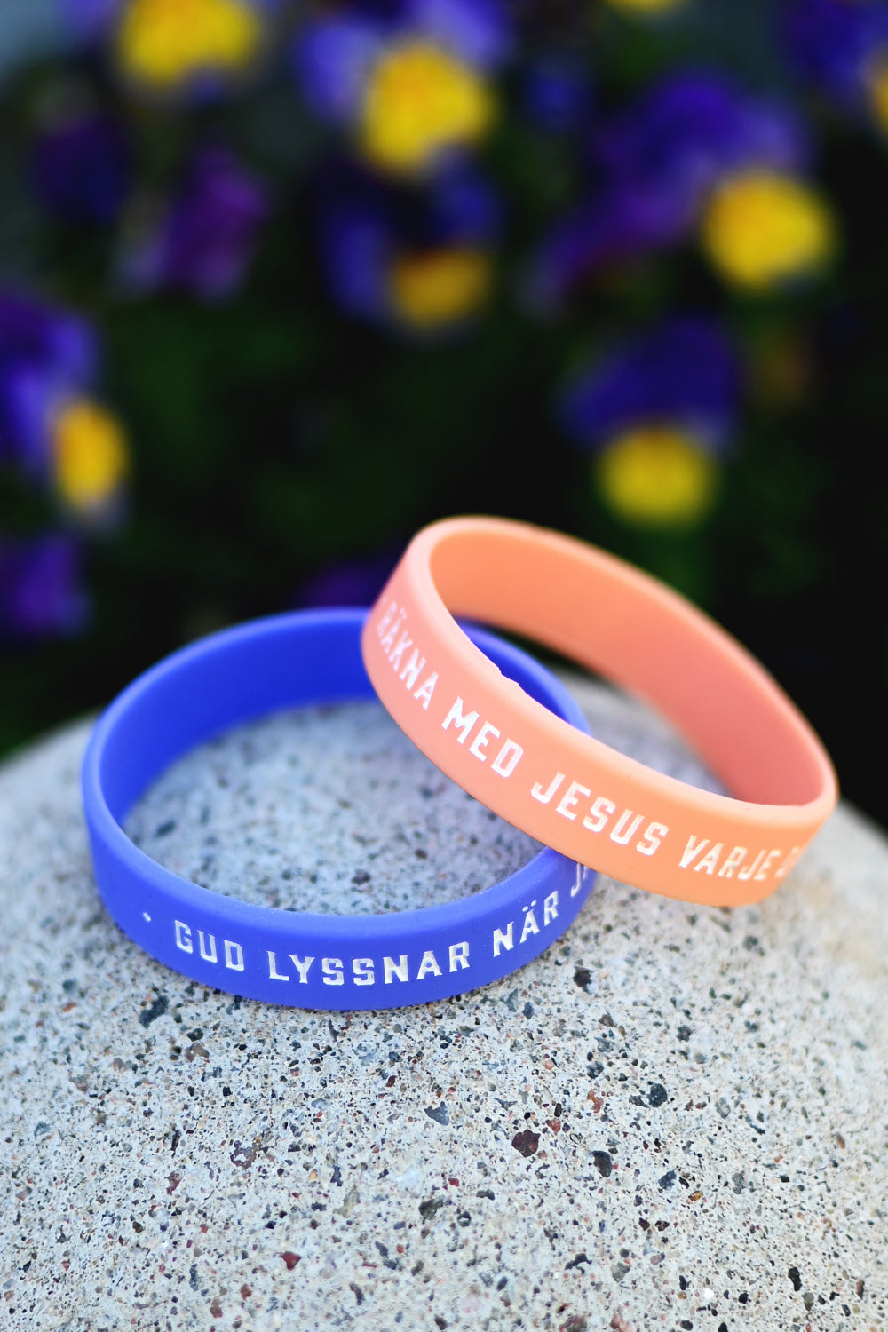 Silikonarmband: Räkna med Jesus varje dag (barnstorlek)