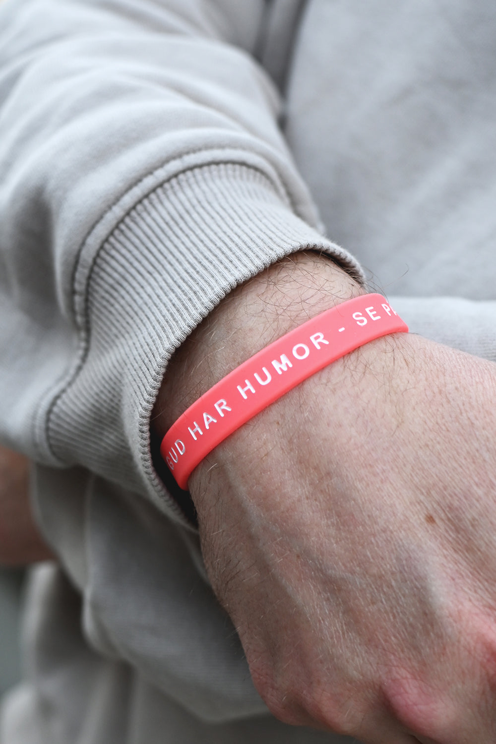 Silikonarmband: Gud har humor - se på mig!