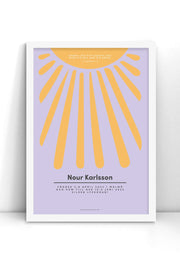 Adoptionsposter med sol