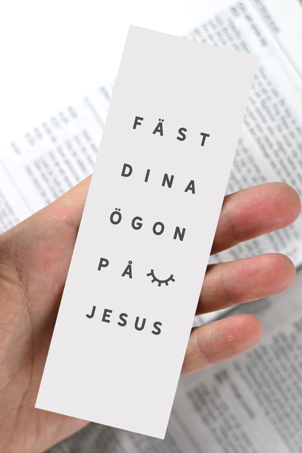 Bokmärke: Fäst dina ögon på Jesus