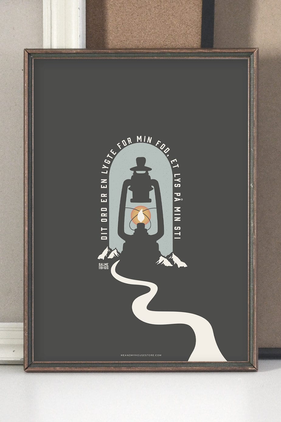 Poster på danska: Dit Ord er en lygte for min fod