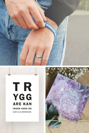 FYND! Tryggare- och Blessing-kort och silikonarmband