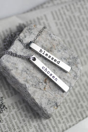 Halsband med stav: Forgiven, redeemed, chosen, blessed