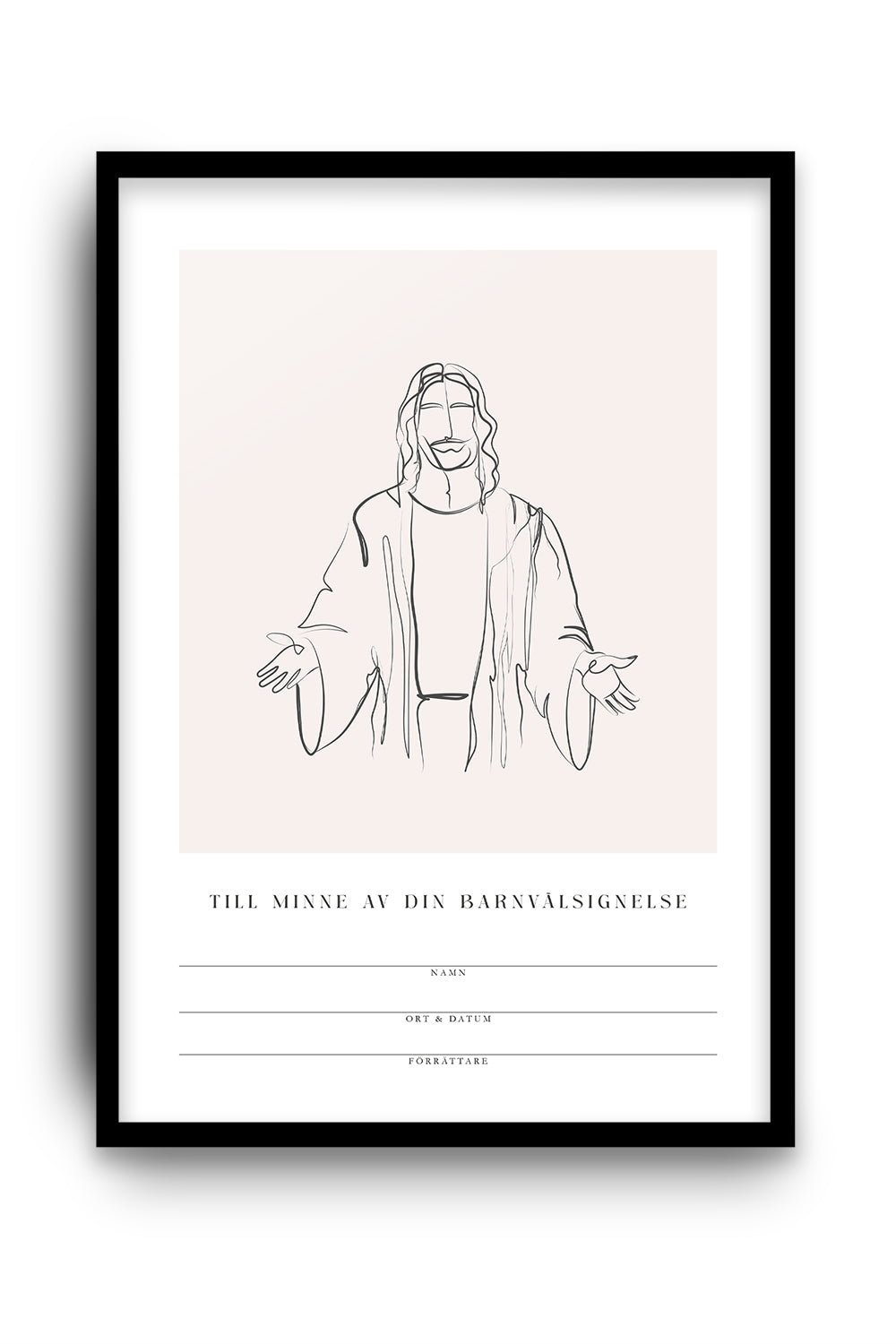 Till minne av din barnvälsignelse: Jesus