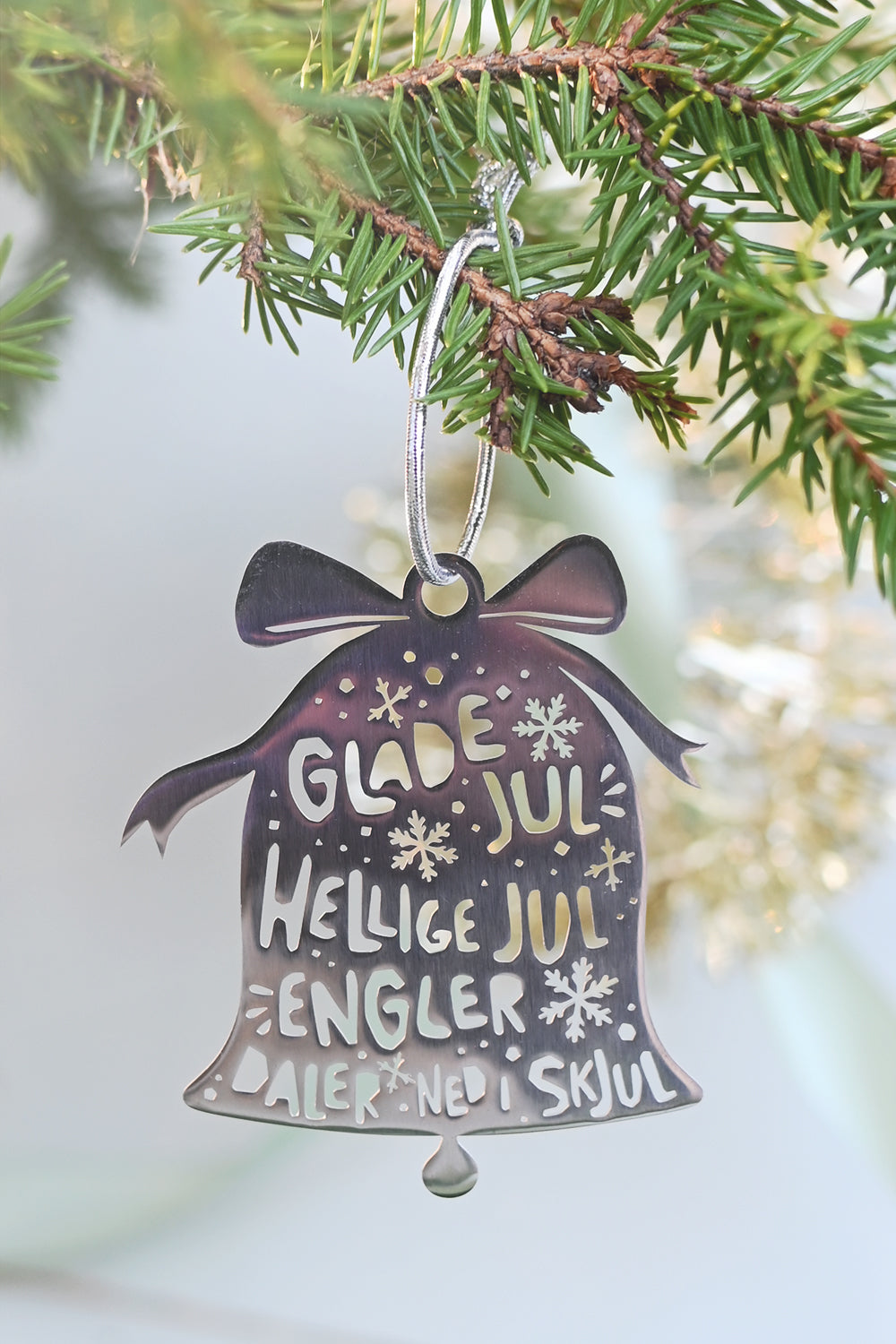 Julhänge med norsk text: Glade jul