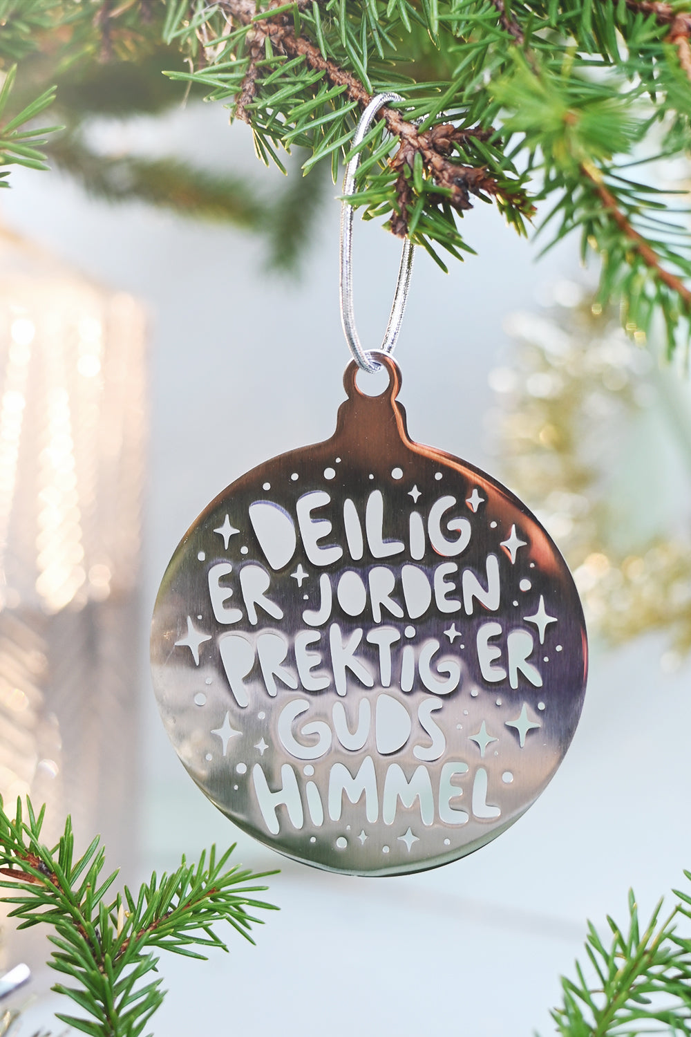 Julhänge med norsk text: Deilig er jorden