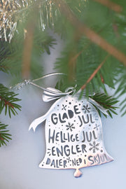 Julhänge med norsk text: Glade jul