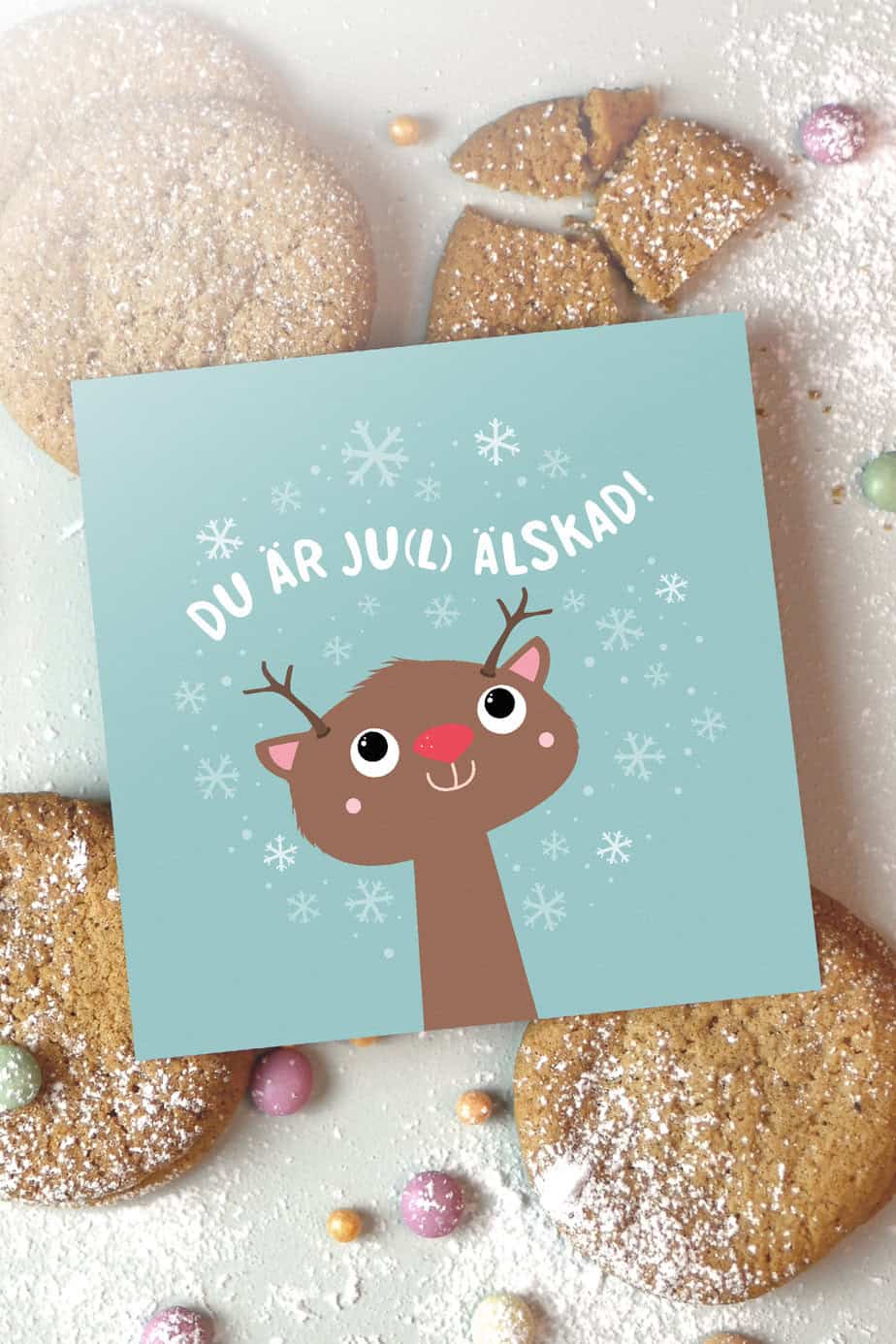 Julkort: Du är ju(l) älskad!