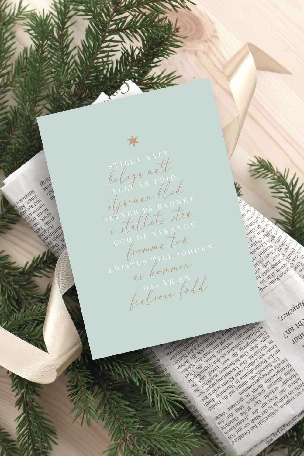 Julkort: Stilla natt, heliga natt