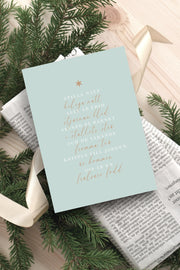 Julkort: Stilla natt, heliga natt