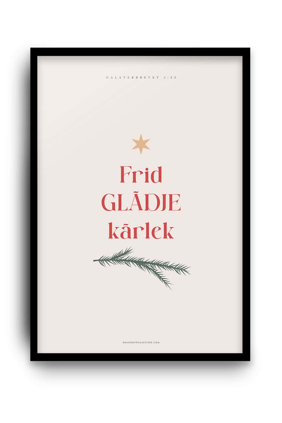Julposter: Frid, glädje, kärlek