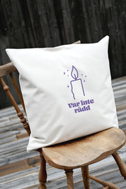 Kuddfodral med ljus: Var inte rädd