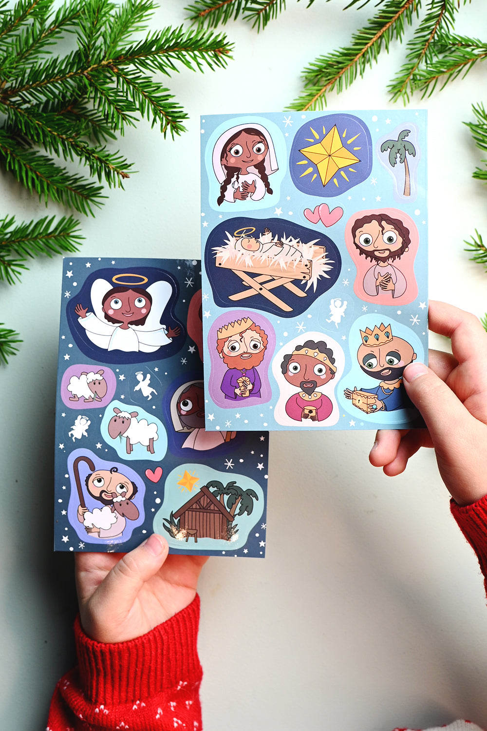 Klistermärkesark: Jesu födelse