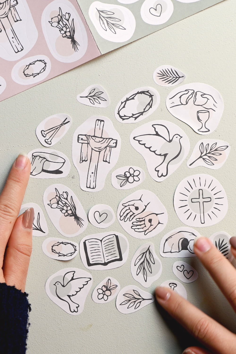 Klistermärkesark: Påsken