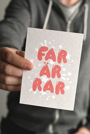Kort: Far är rar