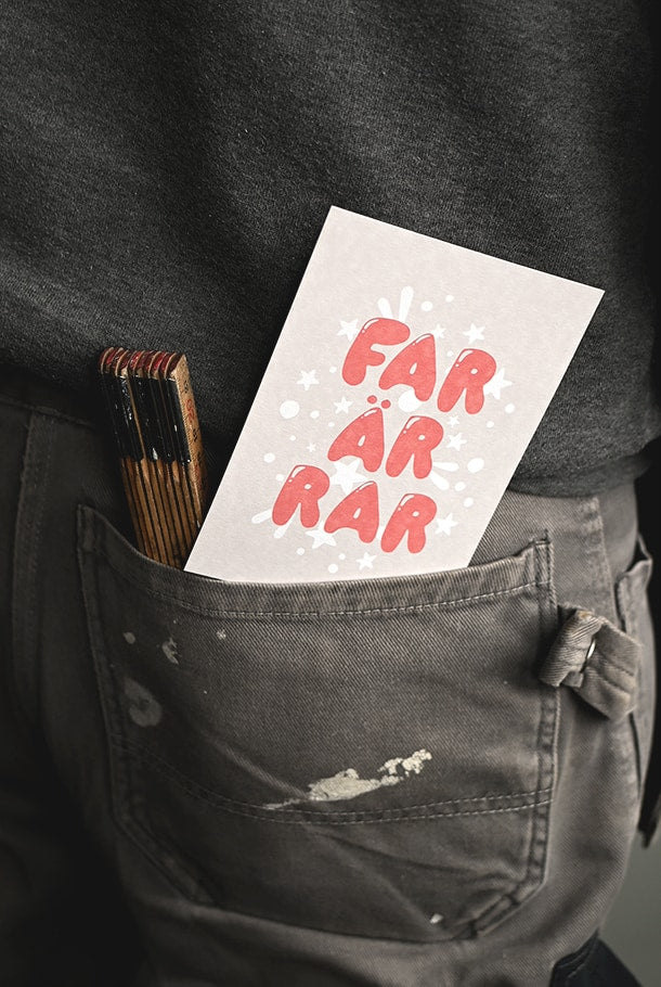 Kort: Far är rar