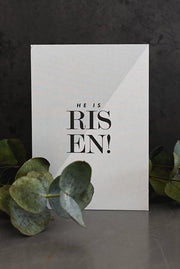 Matt vykort: He is risen!