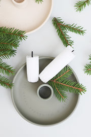 Grön ljusstake: Nu tändas tusen juleljus