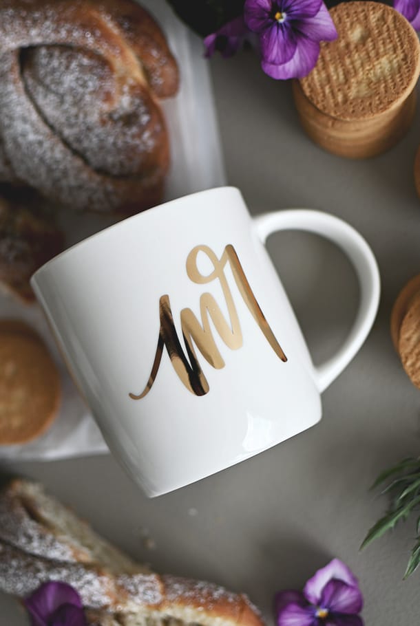 Mugg med guldtryck: Mr