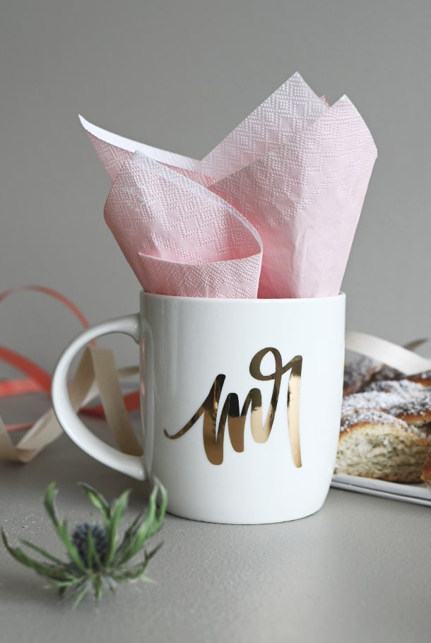 Mugg med guldtryck: Mr