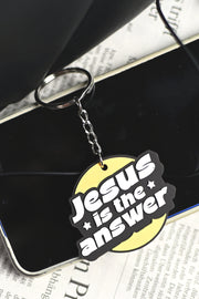 Nyckelring i silikon: Jesus is the answer