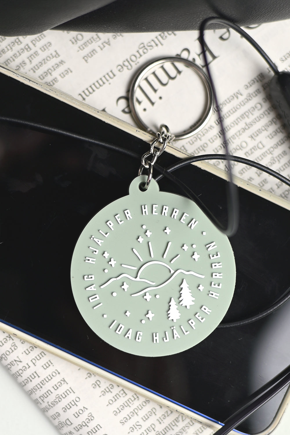 Silicone keyring: Idag hjälper Herren