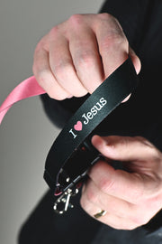 Långt nyckelband: I love Jesus