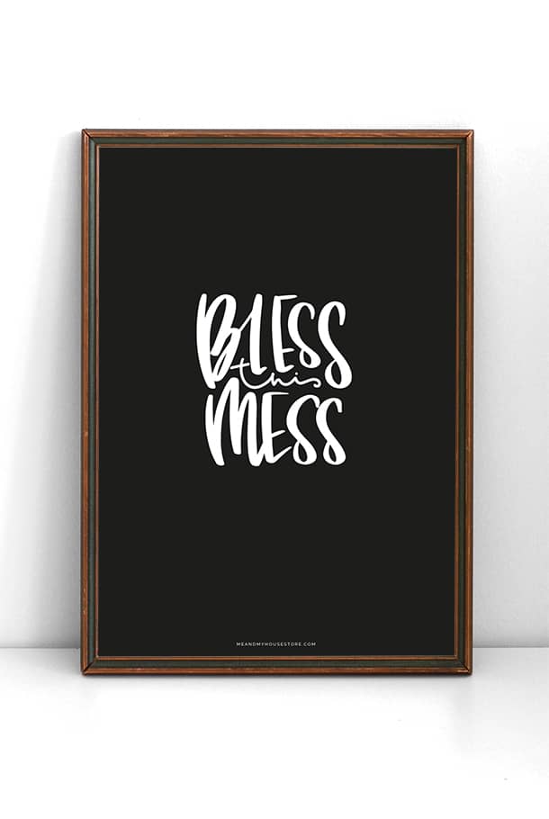 A3-poster: Bless this mess