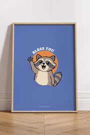 Färgglad poster: Bless you