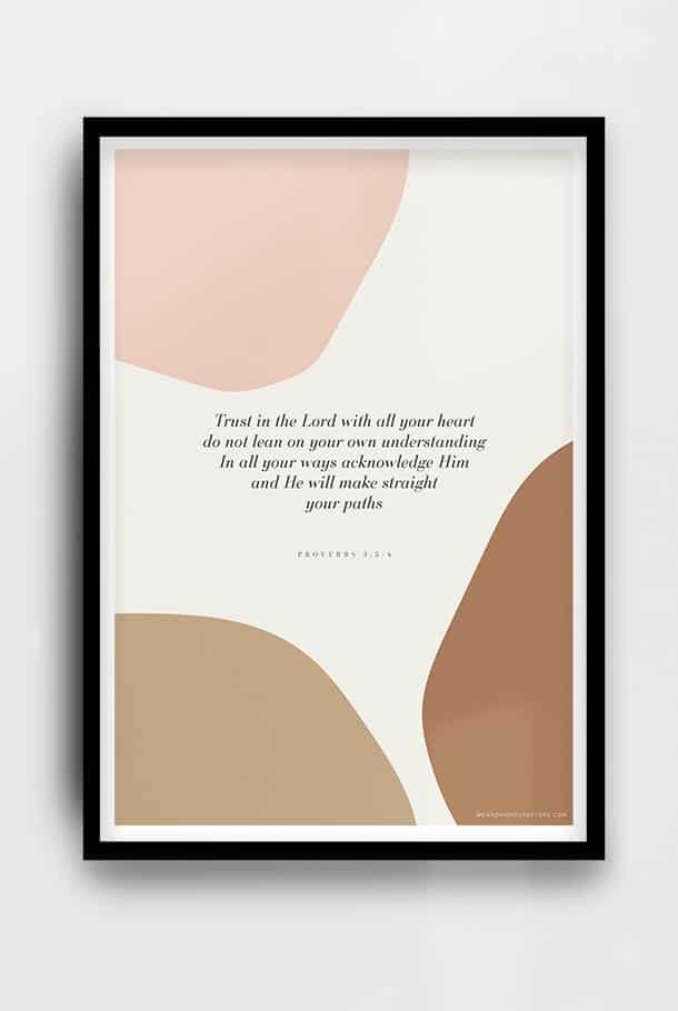 Poster: Trust in the Lord with all your heart