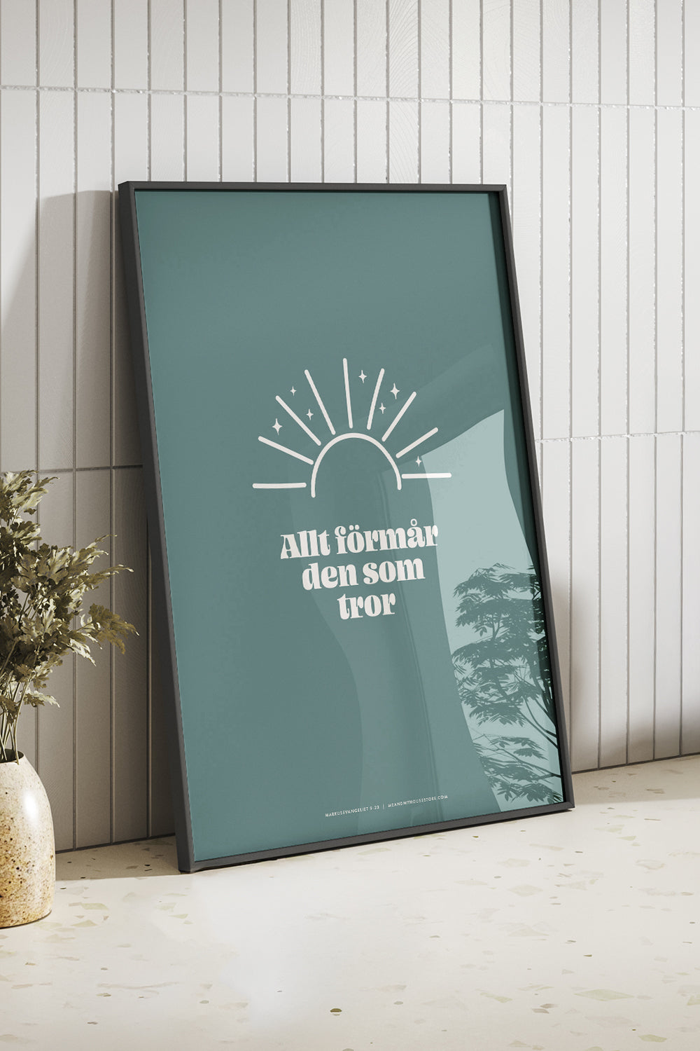 Poster med soluppgång: Allt förmår den som tror