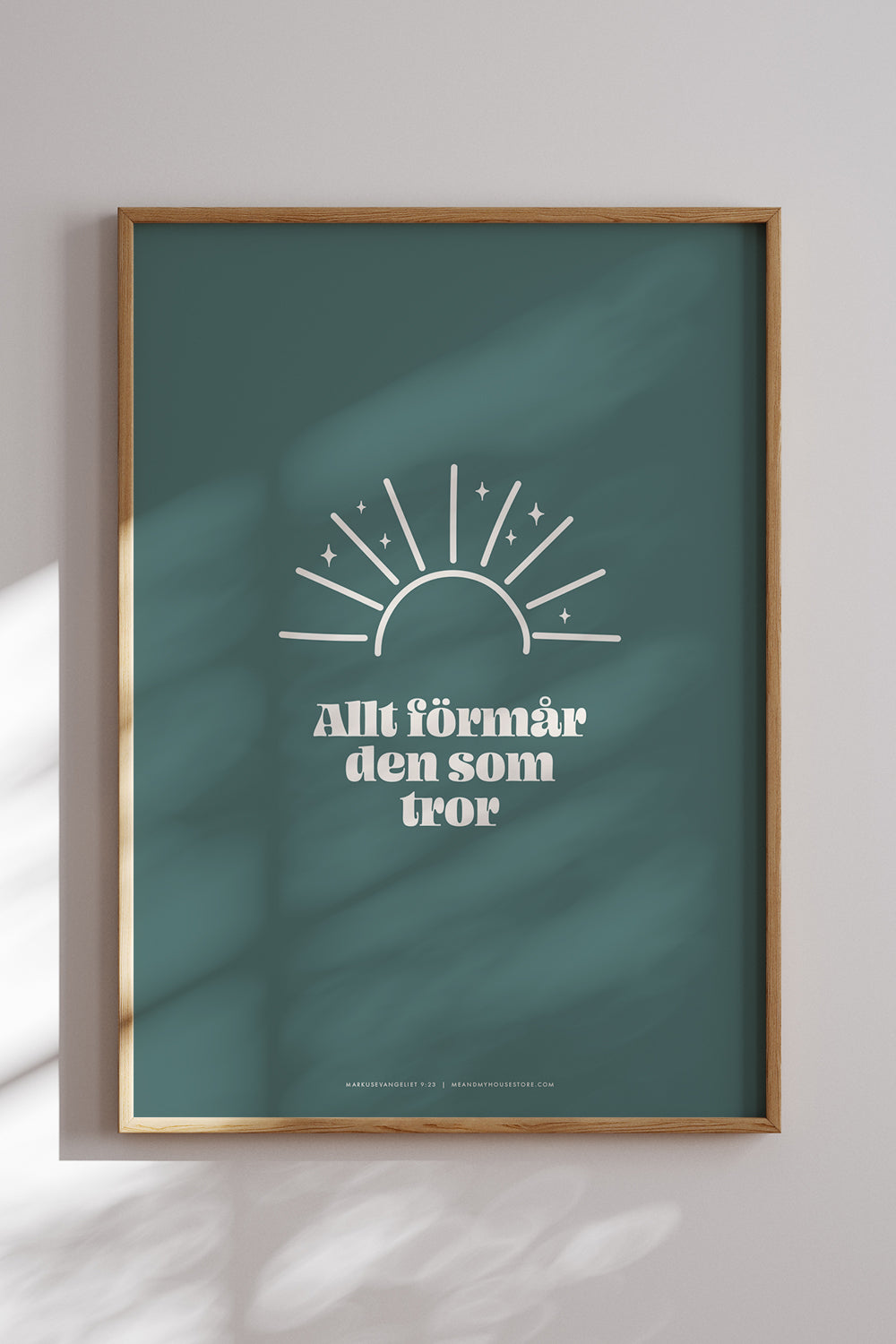 Poster med soluppgång: Allt förmår den som tror