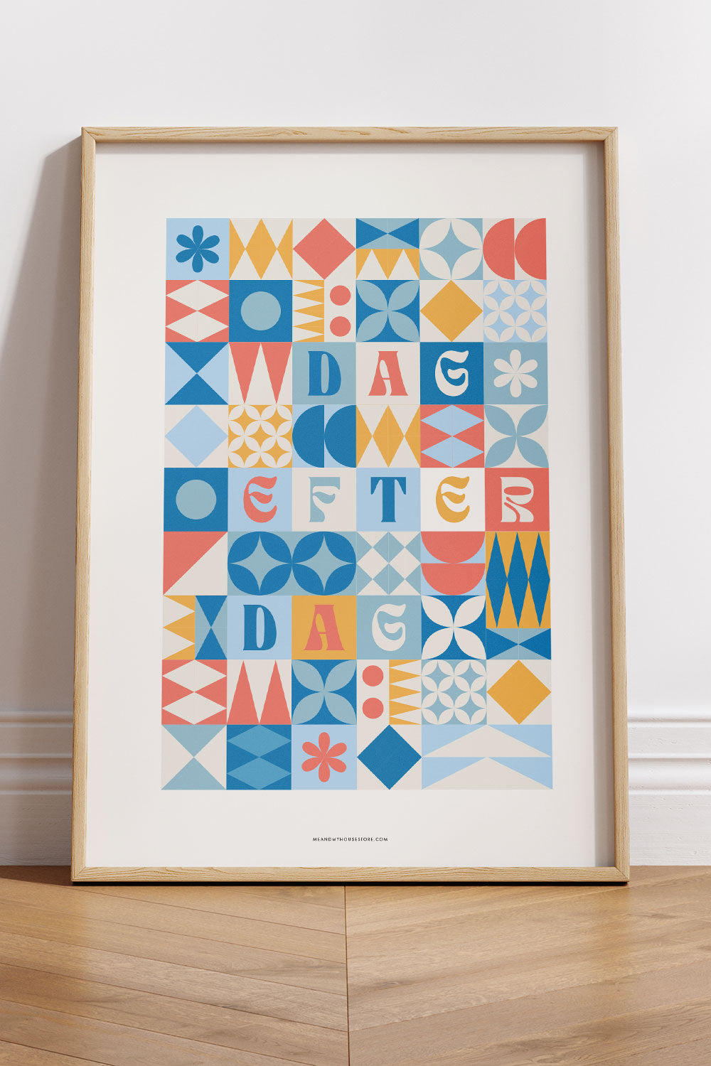 Färgglad poster: Dag efter dag
