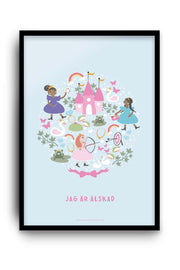 Poster med prinsessor: Jag är älskad