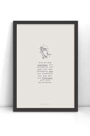 Poster med bedjande händer: Sinnesrobönen