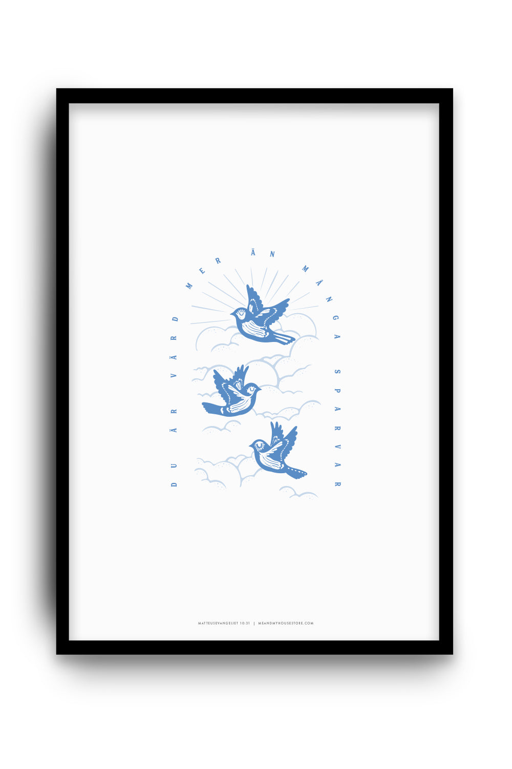Poster: Du är värd mer än många sparvar