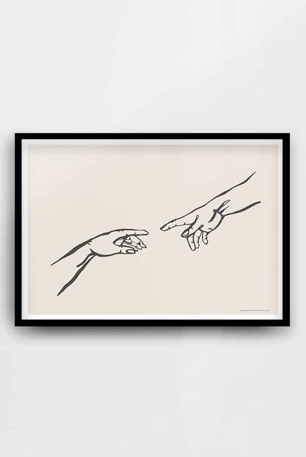 Liggande poster: Guds hand