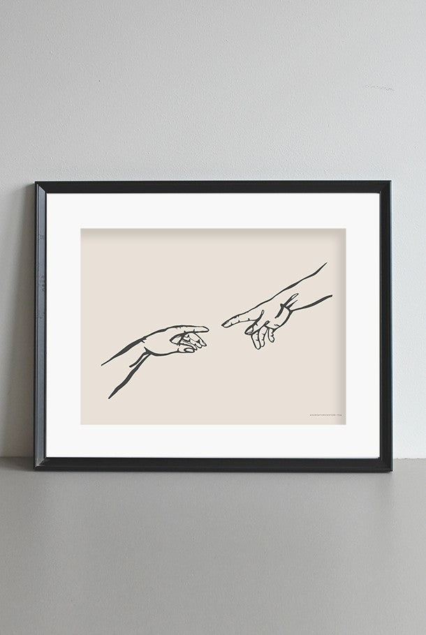 Liggande poster: Guds hand