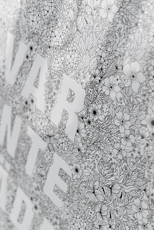 Poster med blommor: Var inte rädd