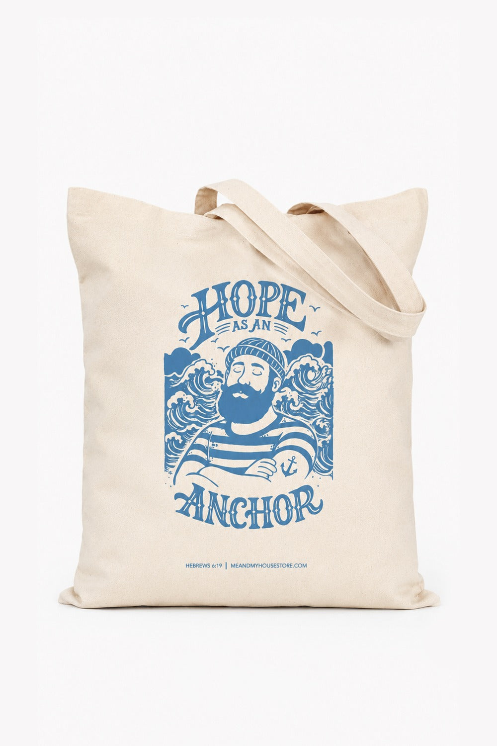 Tygkasse av återvunnen bomull: Hope as an anchor